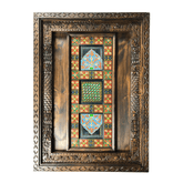 Mughal Hand Painted and Hand Carved Solid Wood Coffee Table C34
